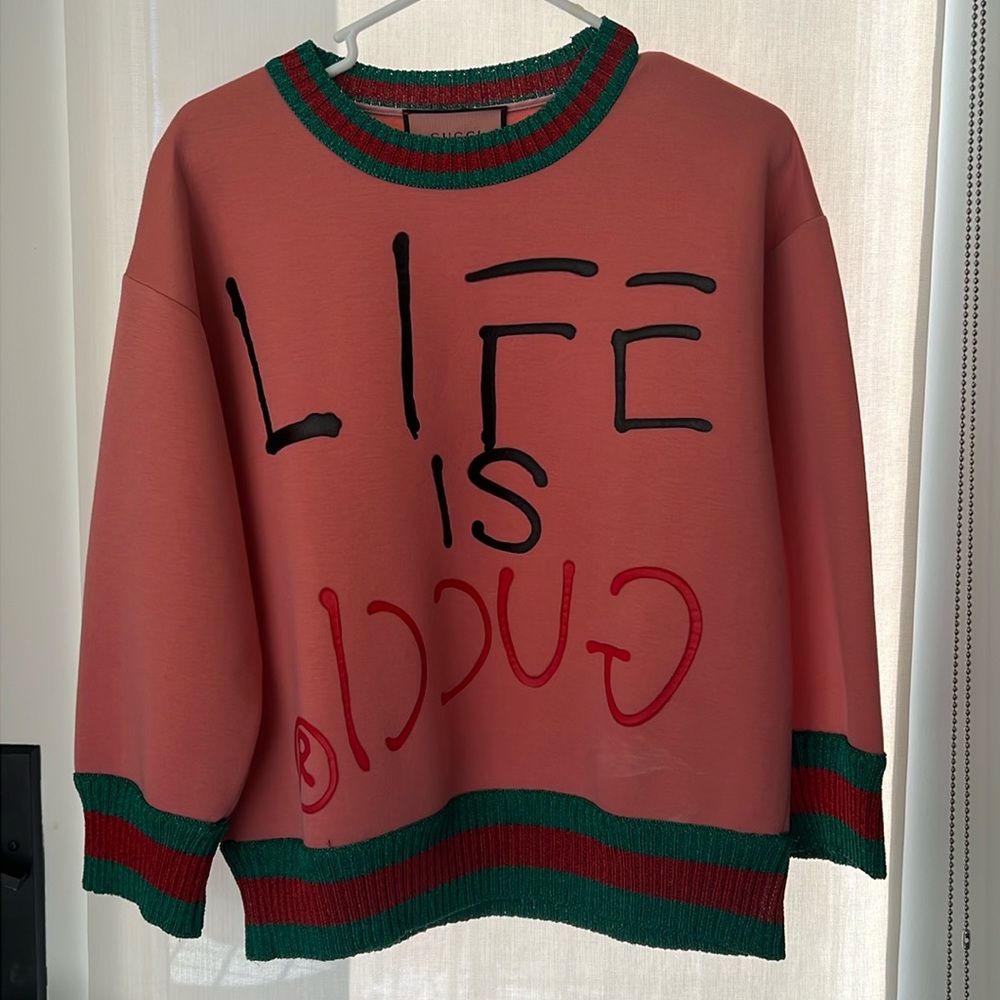 Gucci holiday sweater perfect for Christmas.